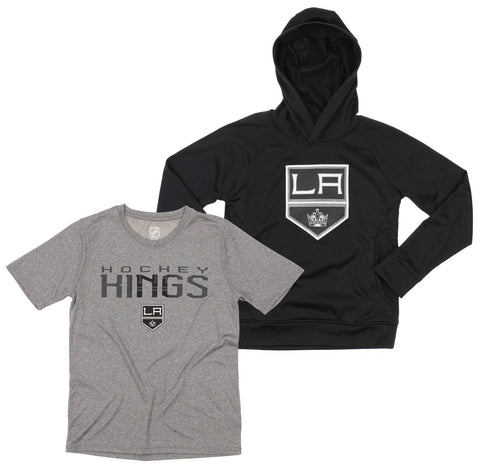 OuterStuff NHL Youth Los Angeles Kings Team Performance Hoodie Combo Set