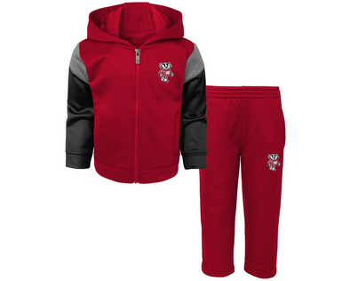 Outerstuff NCAA Infants Wisconsin Badgers Blocker Perfect Fleece Set