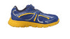 Stride Rite Little Kids Racer Light-up Bolt Running Shoe, Navy/Yellow