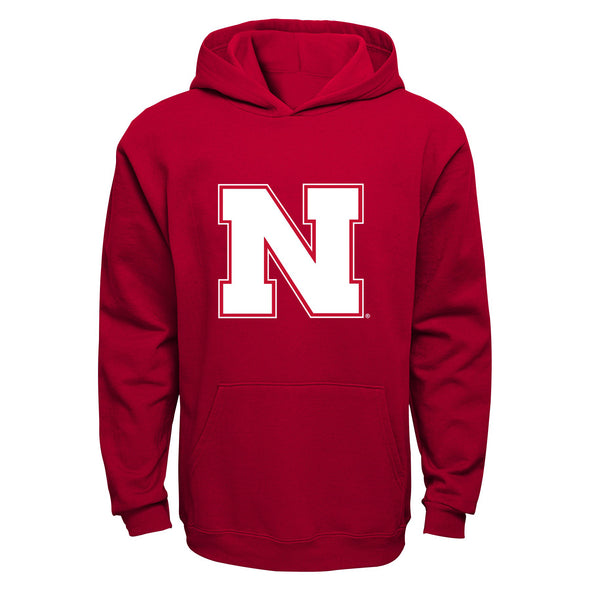 Outerstuff NCAA Youth (8-20) Nebraska Cornhuskers Primary Logo Performance Hoodie