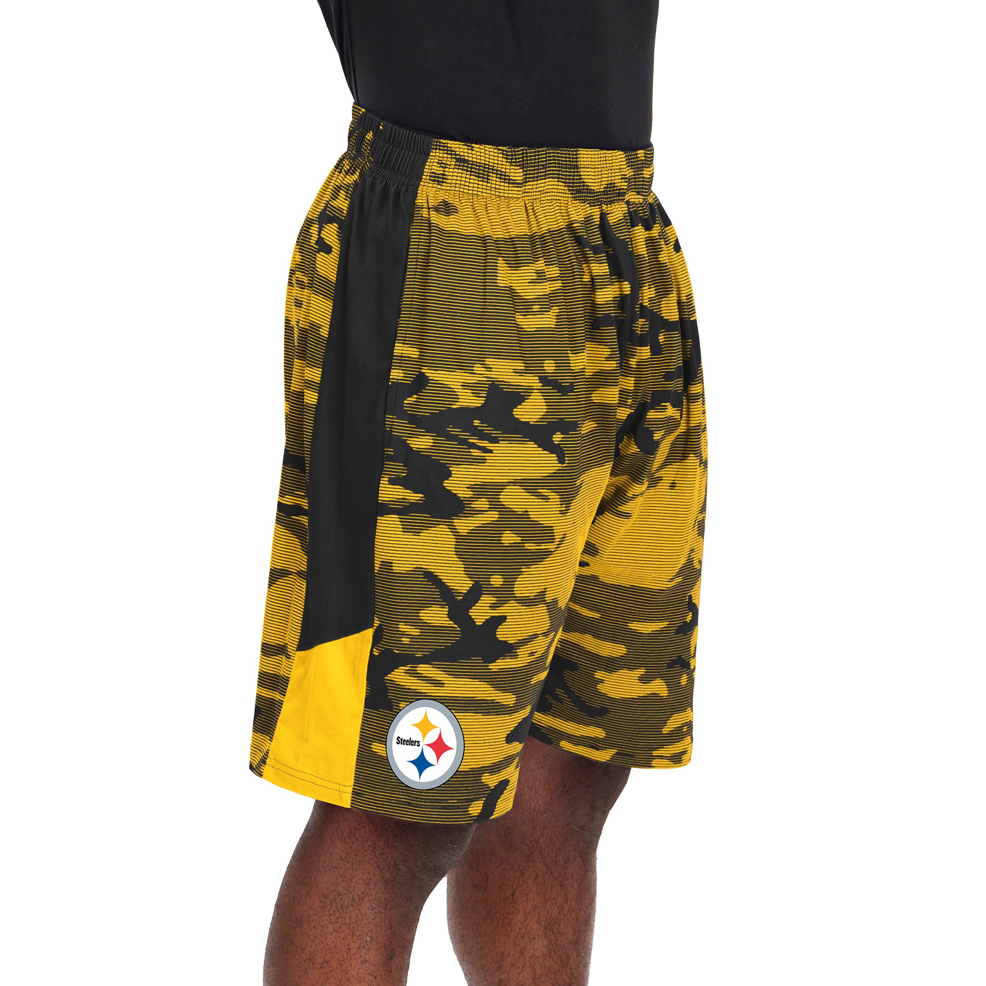 Zubaz NFL Men's Pittsburgh Steelers Camo Lines Pants