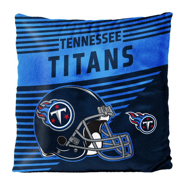 Northwest NFL Tennessee Titans Velvet Stripes Throw Pillow, 16"x16"