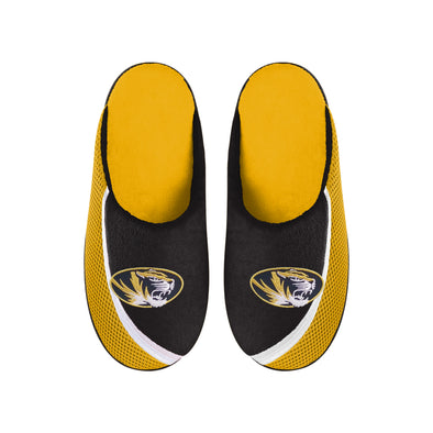 FOCO NCAA Men's Missouri Tigers 2022 Big Logo Color Edge Slippers