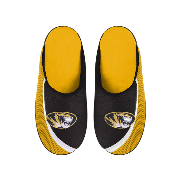 FOCO NCAA Men's Missouri Tigers 2022 Big Logo Color Edge Slippers
