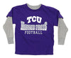 NCAA TCU Horned Frogs Kids Long Sleeve Tee, Purple