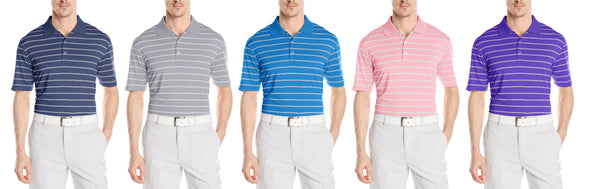 Adidas Golf Men's Classic 2 Color Stripe Polo Shirt Top - Many Colors