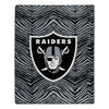 Zubaz By Northwest Las Vegas Raiders NFL Zubified 50 X 60 Raschel Throw Blanket
