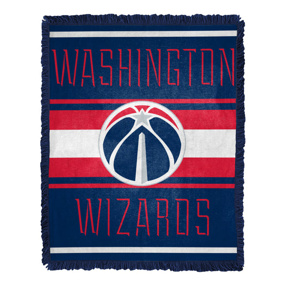 Northwest NBA Washington Wizards Nose Tackle Woven Jacquard Throw Blanket
