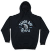 Zubaz MLB Men's Tampa Bay Rays Arched Logo Fleece Pullover Hoodie