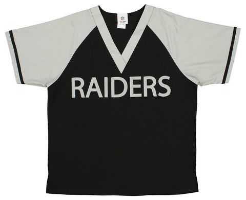 Fabrique Innovations NFL Unisex Las Vegas Raiders Scrub Top