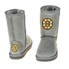 Cuce Shoes Boston Bruins NHL Hockey Women's The Devotee Boot - Gray