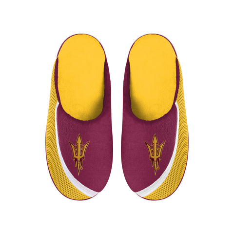 FOCO NCAA Men's Arizona State Sun Devils Tide 2022 Big Logo Color Edge Slippers