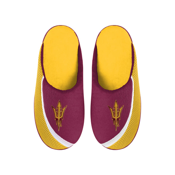 FOCO NCAA Men's Arizona State Sun Devils Tide 2022 Big Logo Color Edge Slippers
