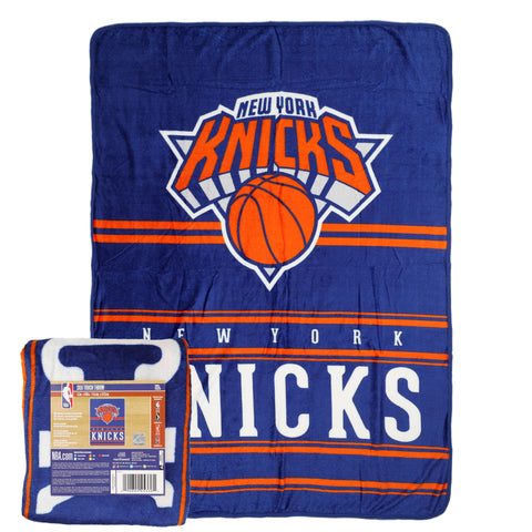 Northwest NBA New York Knicks Dual Vision Silk Touch Throw Blanket, 45inx60in