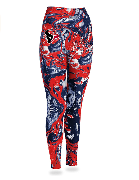 Zubaz NFL Women's Houston Texans Team Swirl Leggings