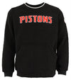 FISLL NBA Men's Detroit Pistons Moto Sherpa Crew Neck Sweatshirt
