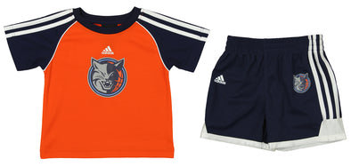 Adidas NBA Toddlers Charlotte Bobcats Short Sleeve Tee and Shorts Set, Orange