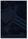 Adidas NCAA Women's Freedonia State Blue Devils Velour Zip-Up Hoodie Sweatshirt