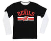 Reebok NHL Hockey Youth Boys New Jersey Devils Hat Trick T-Shirt Combo Pack, Black