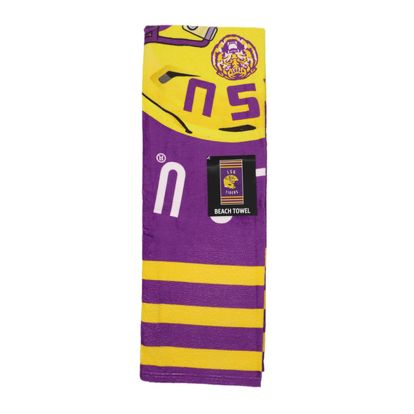 Northwest NCAA Lsu Tigers "Stripes" Beach Towel, 30" x 60"