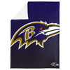 FOCO NFL Baltimore Ravens Gradient Micro Raschel Throw Blanket, 50 x 60