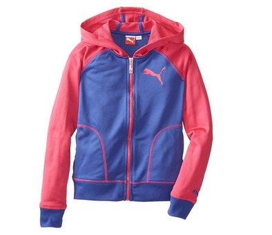 Puma Girls Active Raglan Hoodie Sweatshirt - Beetroot Purple