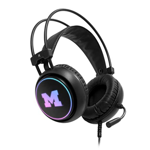 SOAR NCAA Michigan Wolverines LED Gaming Headset Headphones and Mic