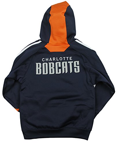 Adidas NBA Youth Boy's Charlotte Bobcats On The Court Pull Over Hoodie, Navy
