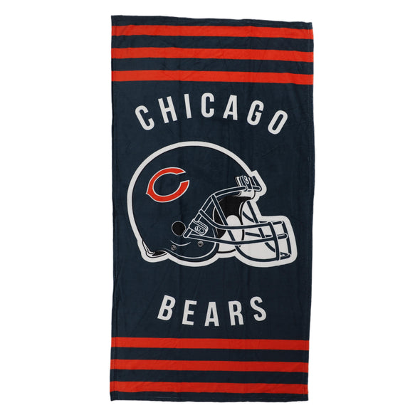 Northwest NFL Chicago Bears "Stripes" Beach Towel, 30" x 60"