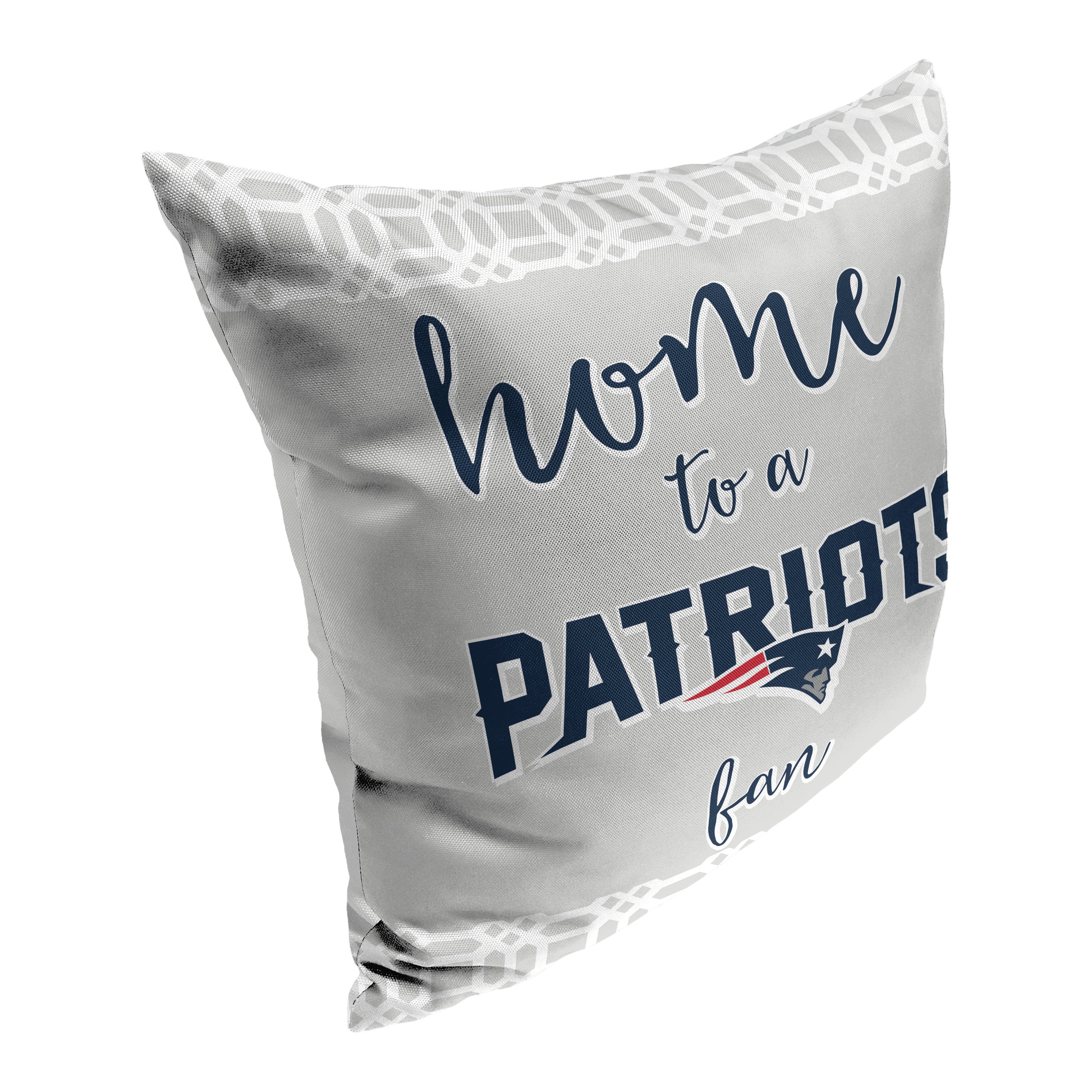 Northwest NFL New England Patriots Sweet Home Fan 2 Piece Throw Pillow Cover 18x18