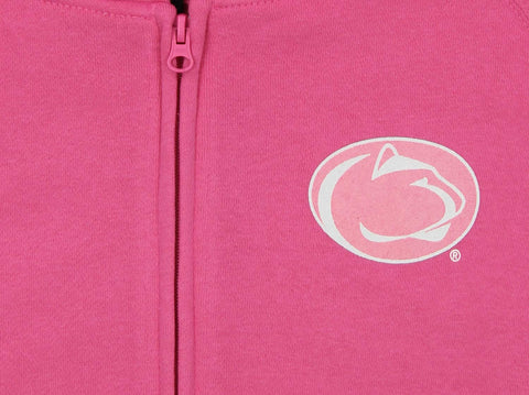 Outerstuff NCAA Women's Penn State Nittany Lions Zip Up Hoodie, Pink