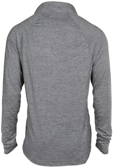 Zubaz NFL Football Men's Tampa Bay Buccaneers Tonal Gray Quarter Zip Sweatshirt