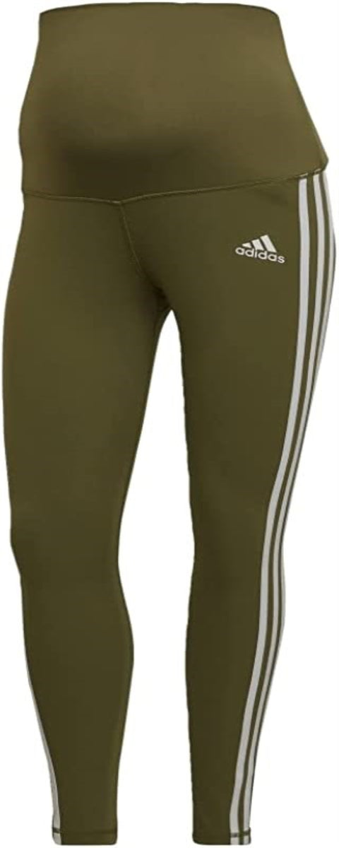Adidas Women's Grow Positivity Training 7/8 Maternity Tights, Focus Olive