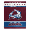 Northwest Colorado Avalanche NHL Polyester Raschel Throw Blanket 50" X 60"