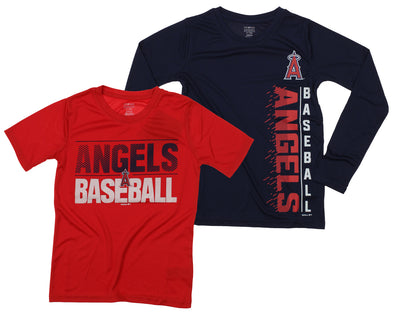 Outerstuff MLB Youth Los Angeles Angels Fan Two Piece Performance T-Shirt Combo Set