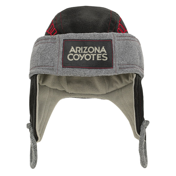 Outerstuff NHL Kids Arizona Coyotes Vintage Hockey Helmet Fleece Winter Hat, One Size