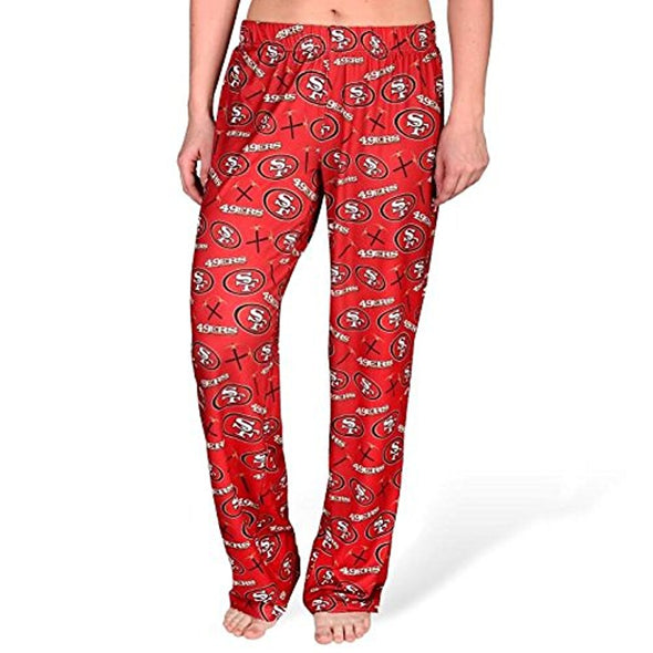 Forever Collectibles NFL Women's San Francisco 49ers Repeat Print Logo Comfy Pants