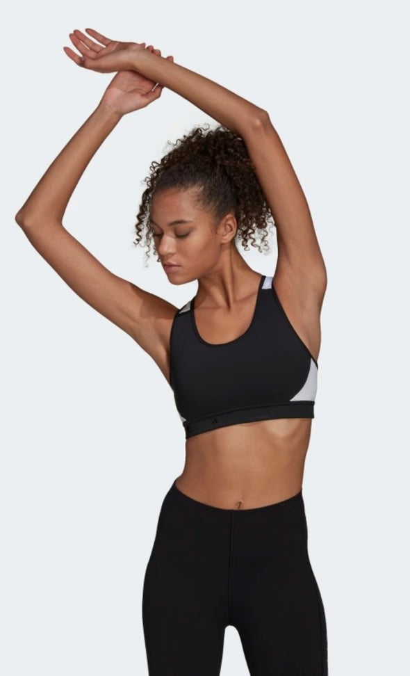 Adidas Women's Karlie Kross Believe This Workout Bra, Black/White
