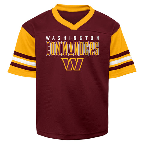 Outerstuff NFL Youth Boys Washington Commanders Team Logo Knit Top Jersey