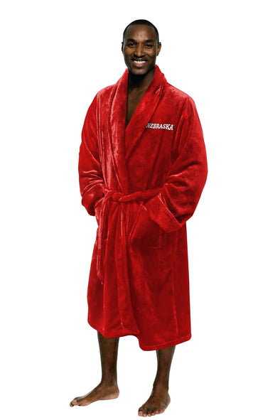 Northwest NCAA Men's Nebraska Cornhuskers Silk Touch Bath Robe, 26" x 47"