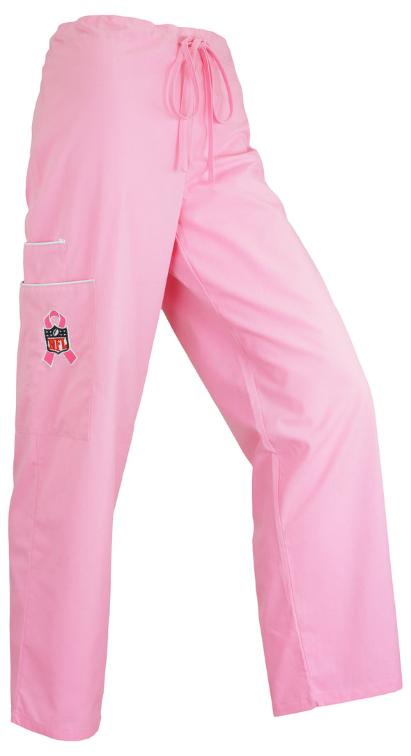 Fabrique Innovations Unisex NFL Breast Cancer Awareness Scrub Pants