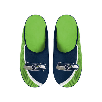 FOCO NFL Men's NFL Seattle Seahawks 2022 Big Logo Color Edge Slippers