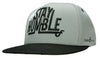 Flat Fitty Can't Stay Humble Snapback Cap Hat - White and Gray