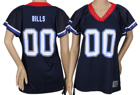 Reebok Buffalo Bills NFL Women's Team Field Flirt Fashion Jersey, Navy