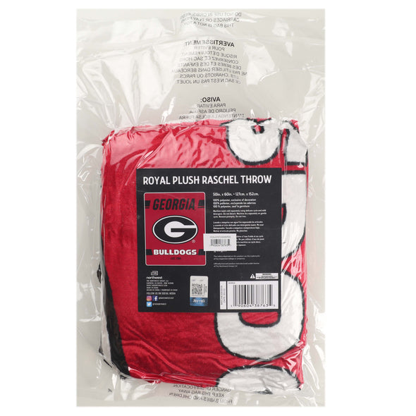 Northwest NCAA Georgia Bulldogs Legion Raschel Throw, 50" x 60"