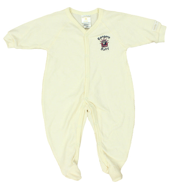 NHL Infant New York Rangers Retro Sleeper Pajamas, Cream
