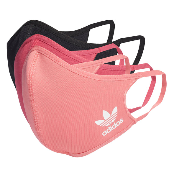 Adidas Originals Trefoil Unisex Adult Sport Face Cover, 3-Pack, Color Options
