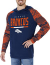 Zubaz Denver Broncos NFL Men's Lightweight Hoodie with Team Camo Sleeves