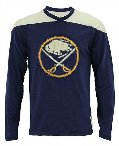 CCM NHL Men's Buffalo Sabres Crew Sweater, Navy