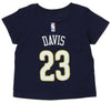NBA Toddler's New Orleans Pelicans Anthony Davis #23 Game Time Tee, Navy